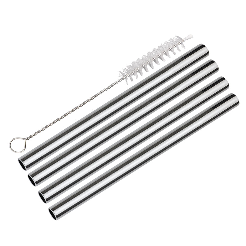 Cannuccia dritta "Piccolo", confezione 4 pezzi, spazzolino incluso cm Ø0,8x14