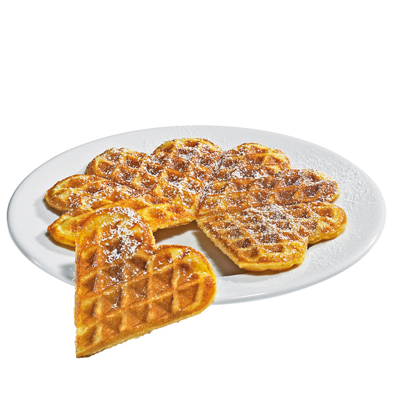 Macchina per waffle "Classic", 5 cavità cuoriforme cm 24,5x19,5x10