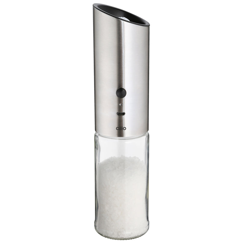 Macinapepe/-sale elettrico "Collina", ricaricabile tramite USB cm Ø5x22,5