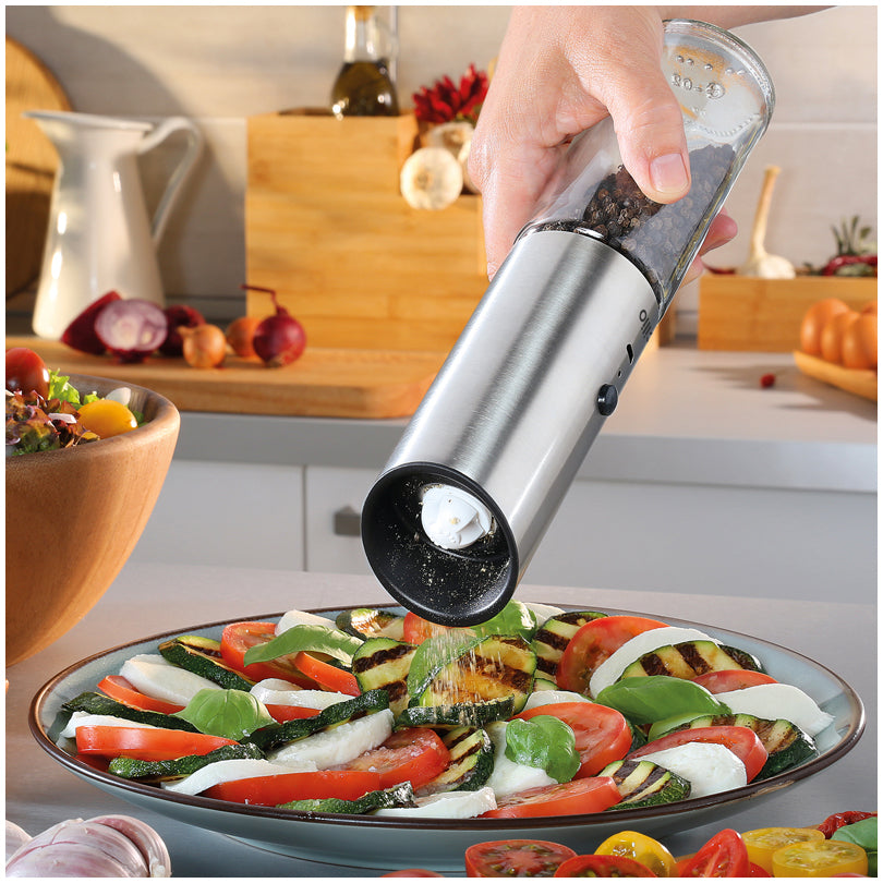 Macinapepe/-sale elettrico "Collina", ricaricabile tramite USB cm Ø5x22,5