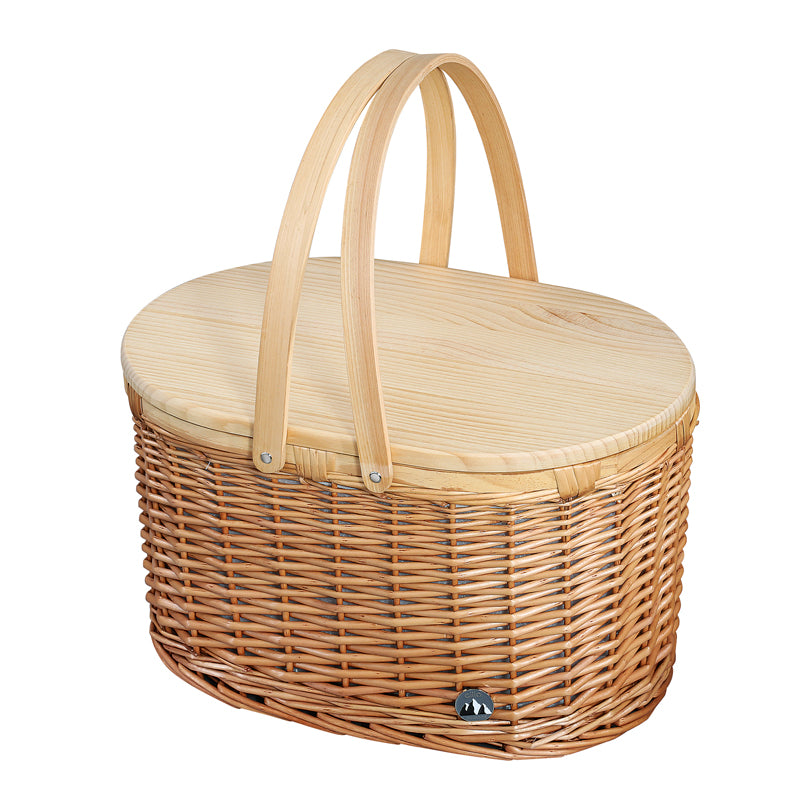 Cesto picnic "Ancona", per 4 persone cm 46x32x27