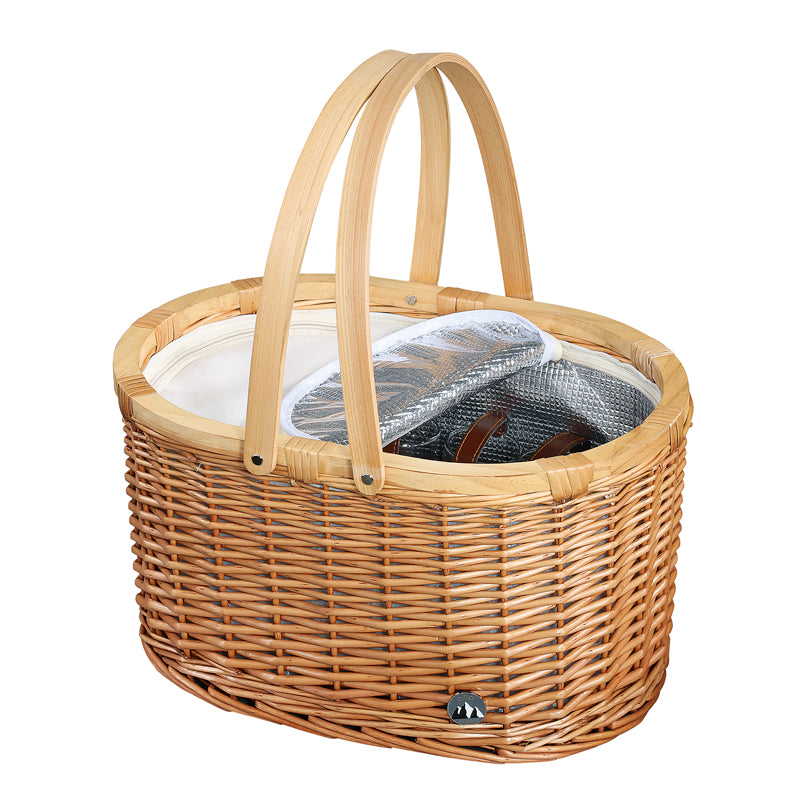 Cesto picnic "Ancona", per 4 persone cm 46x32x27