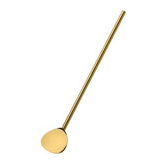 Cucchiaio cocktail con cannuccia, confezione da 6 pezzi cm 20