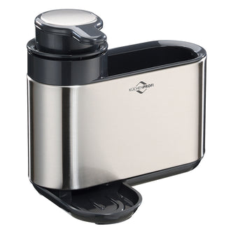 Dispenser per detersivo piatti/sapone liquido con pratico portaspugna "Primus" cm 18x13x16