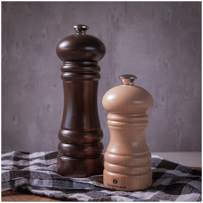 Macinapepe "Berlin", in faggio naturale cm Ø5,5x12