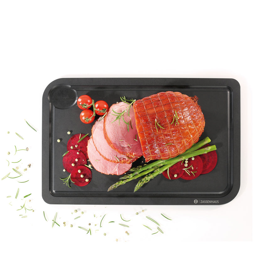 Tagliere rettangolare con scanalatura "Comfort Plus" cm 36x23x0,9