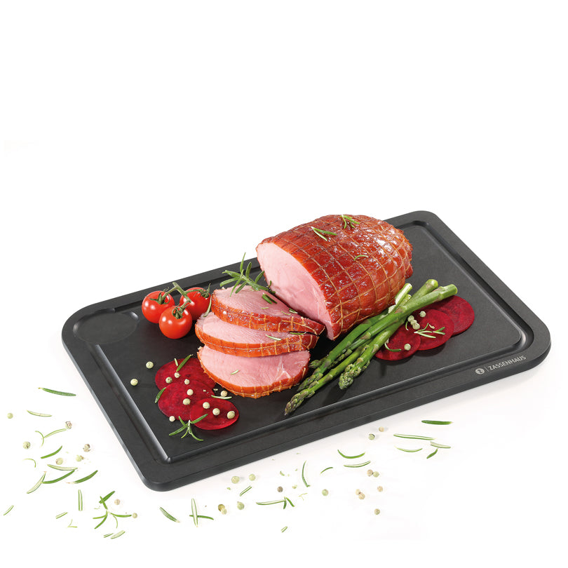 Tagliere rettangolare con scanalatura "Comfort Plus" cm 36x23x0,9