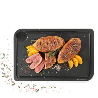 Tagliere rettangolare con scanalatura "Comfort Plus" cm 42x27,5x0,9