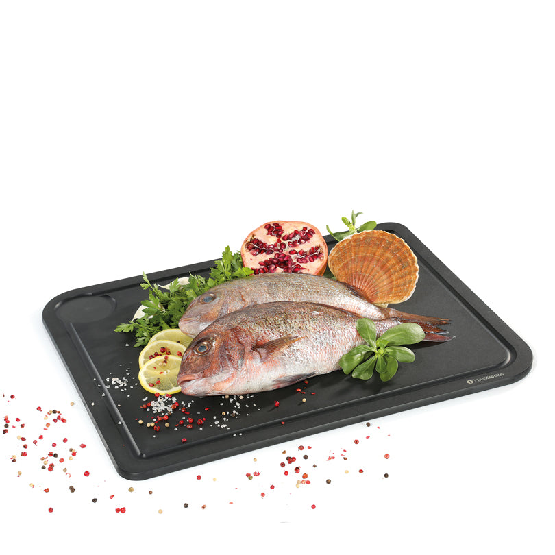 Tagliere rettangolare con scanalatura "Comfort Plus" cm 49,5x38x0,9