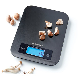 Bilancia da cucina digitale "Pure" con piatto in acciaio inox 1g/10kg cm 16,5x21,5x1,5