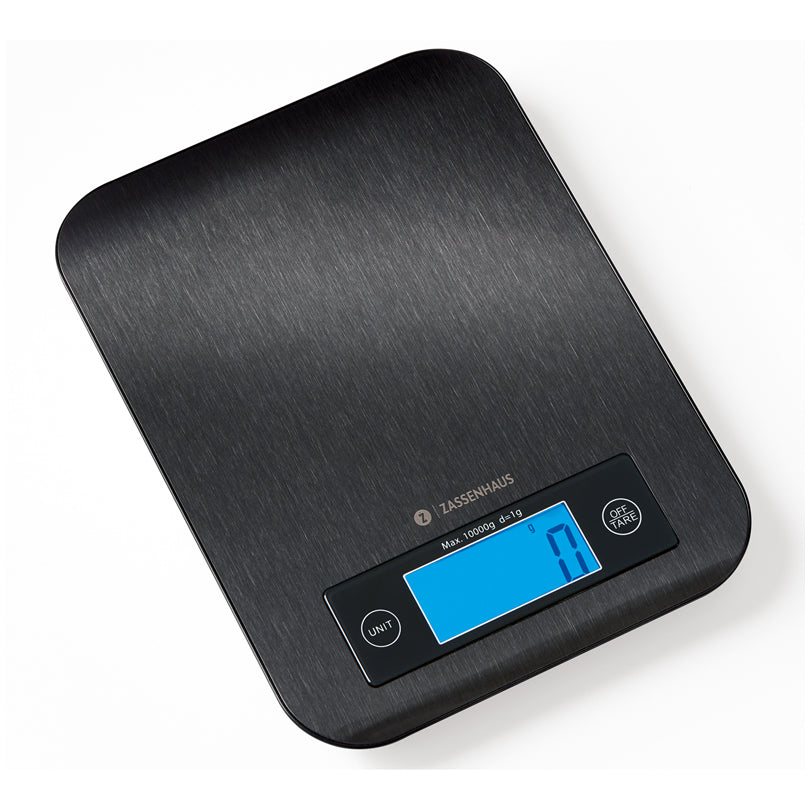 Bilancia da cucina digitale "Pure" con piatto in acciaio inox 1g/10kg cm 16,5x21,5x1,5