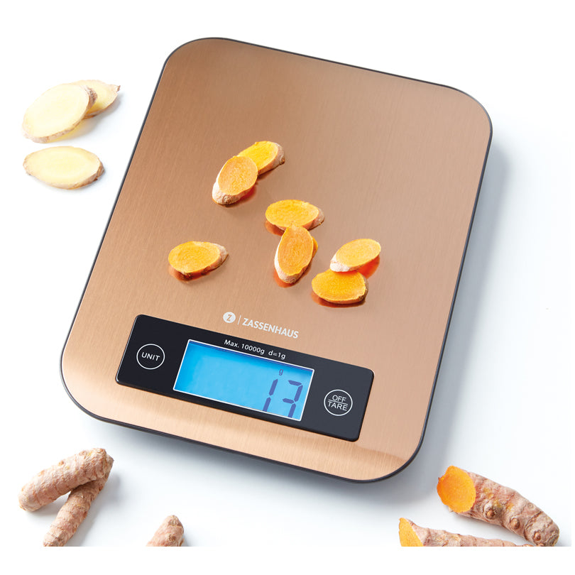 Bilancia da cucina digitale "Pure" con piatto in acciaio inox 1g/10kg cm 16,5x21,5x1,5