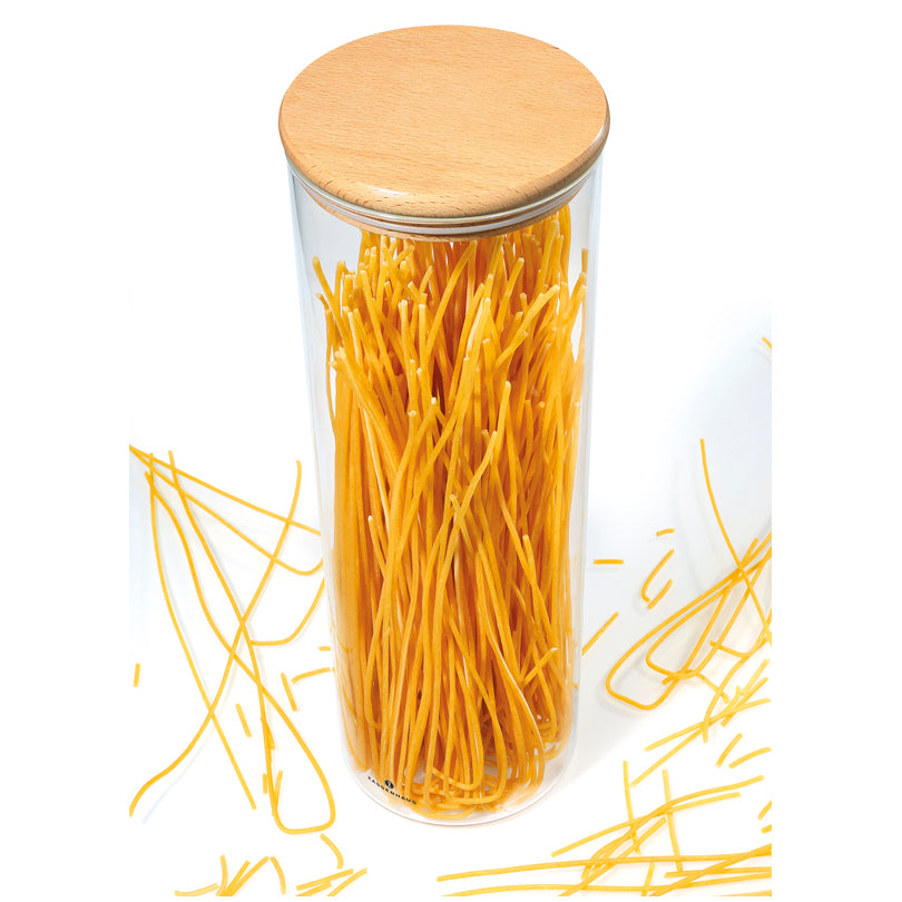 Barattolo con coperchio in faggio l 2/cm Ø10,5x30