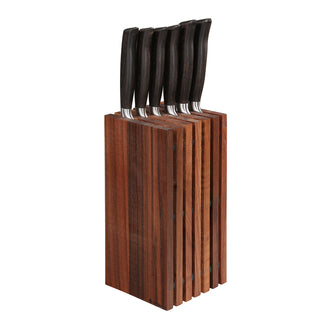 Ceppo coltelli quadrato cm 13x13x26