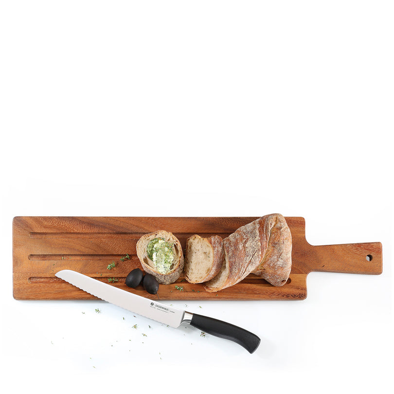 Tagliere da portata/baguette, utilizzabile su entrambi i lati cm 60x13x1,5