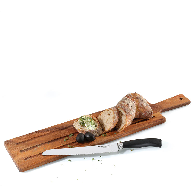 Tagliere da portata/baguette, utilizzabile su entrambi i lati cm 60x13x1,5