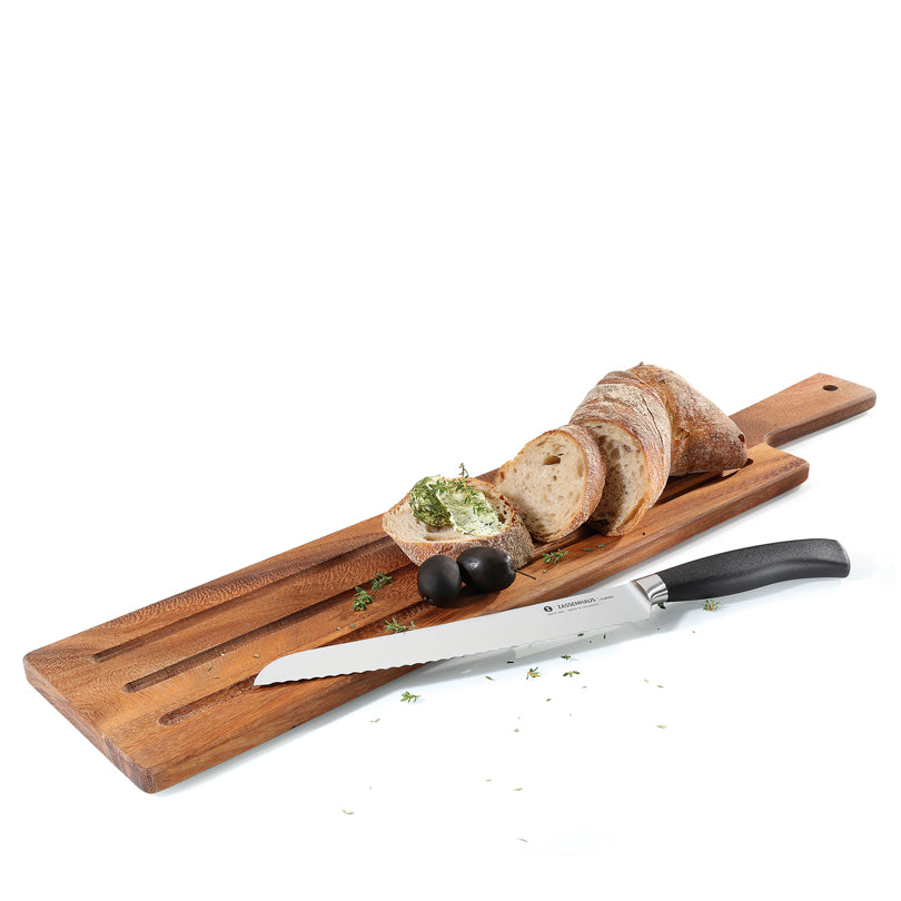 Tagliere da portata/baguette, utilizzabile su entrambi i lati cm 60x13x1,5