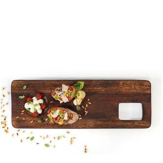 Tagliere da portata, utilizzabile su entrambi i lati cm 58x20x3