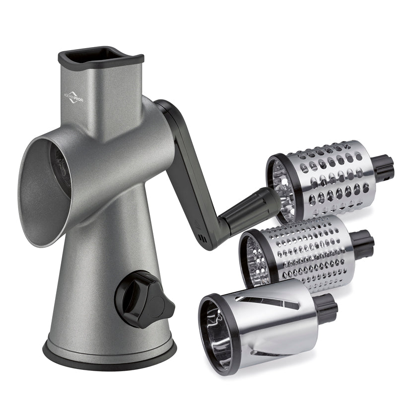 Grattugia a manovella "Robusto" con 3 rulli cm Ø12x25,5