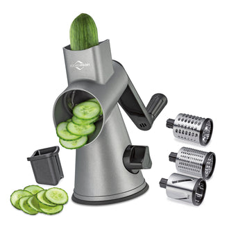 Grattugia a manovella "Robusto" con 3 rulli cm Ø12x25,5