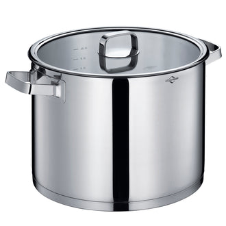 Pentola alta con coperchio in vetro "San Remo" cm Ø28x23/l 12