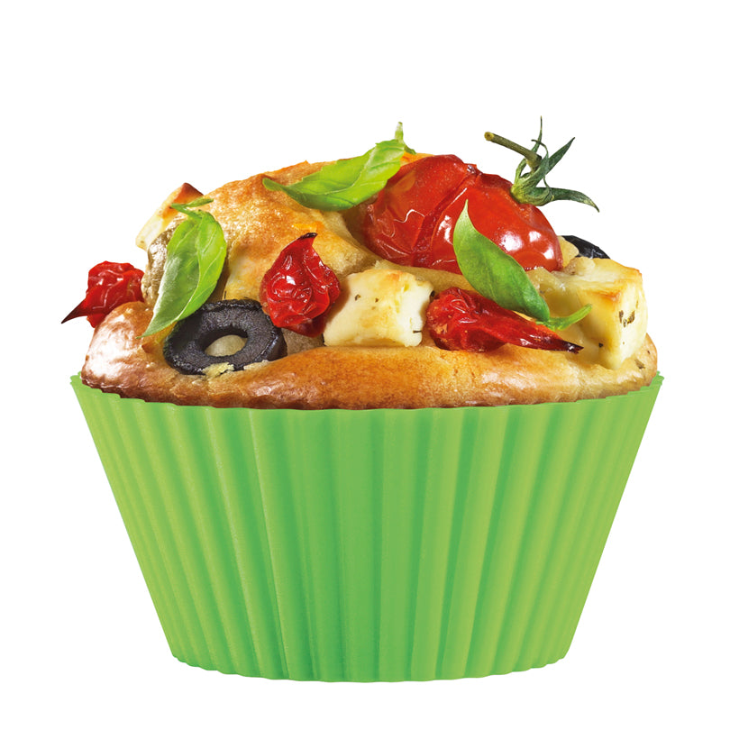 Stampo/Pirottini muffin "Bake", in confezione assortita da 6 pezzi ml 70/cm Ø7x3