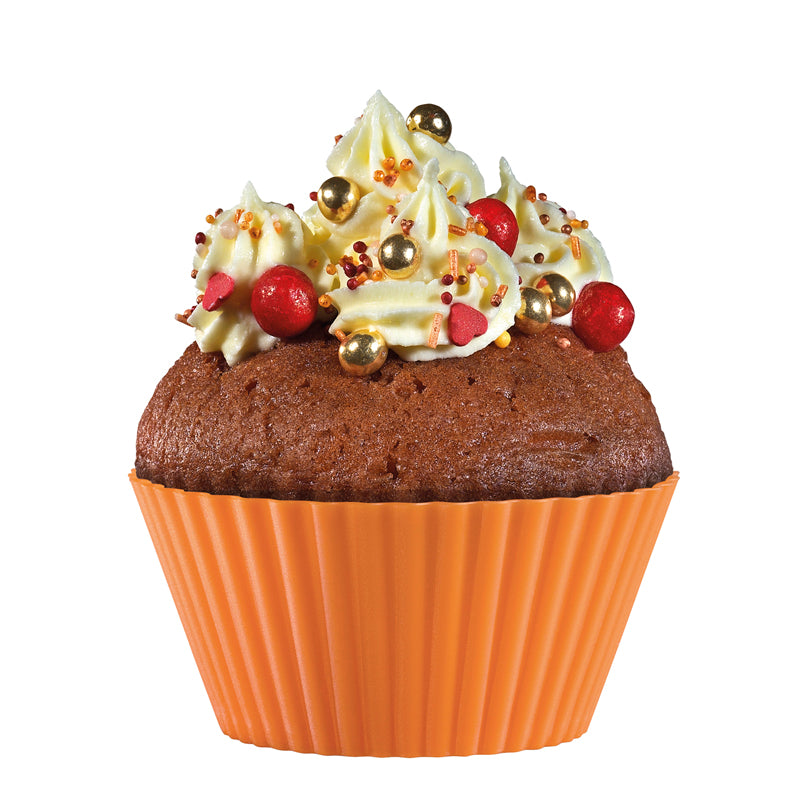 Stampo/Pirottini muffin "Bake", in confezione assortita da 6 pezzi ml 70/cm Ø7x3