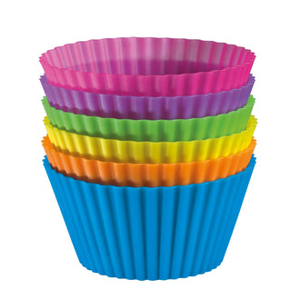 Stampo/Pirottini muffin "Bake", in confezione assortita da 6 pezzi ml 70/cm Ø7x3