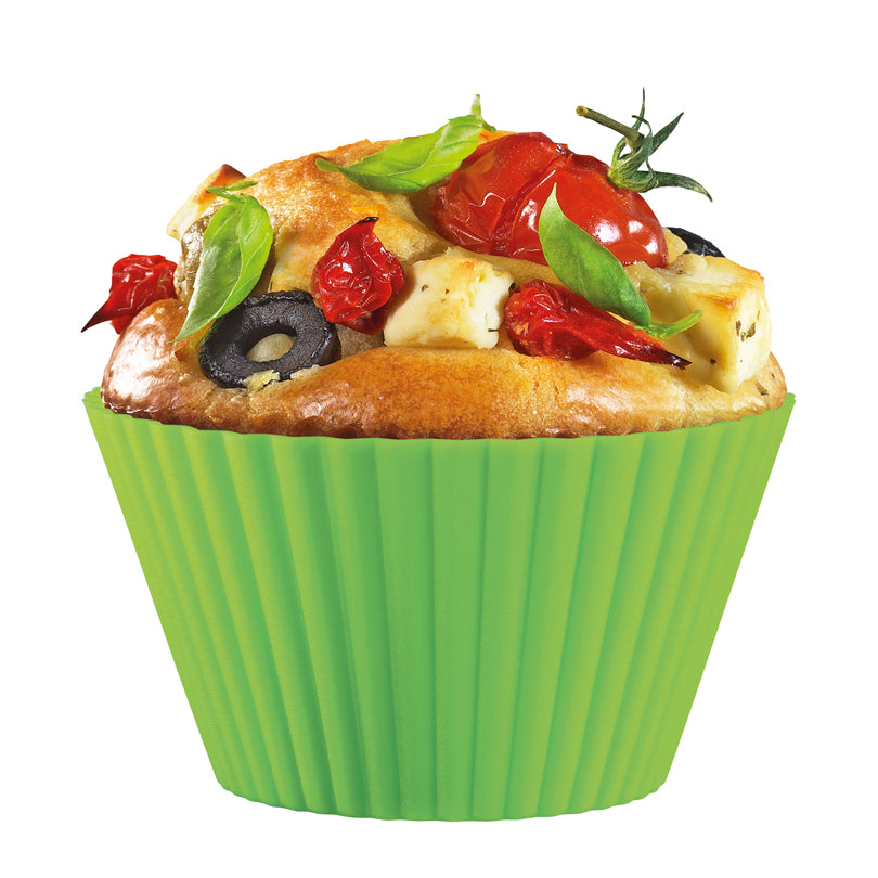 Stampo/Pirottini muffin "Bake", in confezione assortita da 6 pezzi ml 180/cm Ø9x5