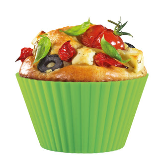 Stampo/Pirottini muffin "Bake", in confezione assortita da 6 pezzi ml 180/cm Ø9x5
