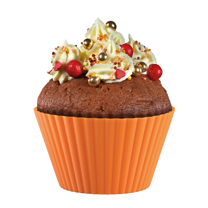 Stampo/Pirottini muffin "Bake", in confezione assortita da 6 pezzi ml 180/cm Ø9x5