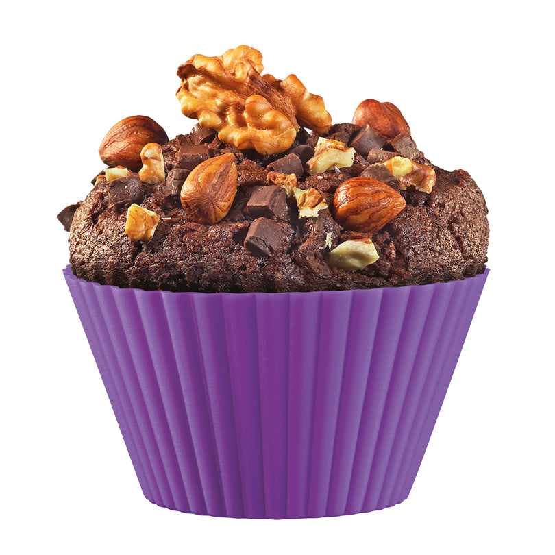 Stampo/Pirottini muffin "Bake", in confezione assortita da 6 pezzi ml 180/cm Ø9x5