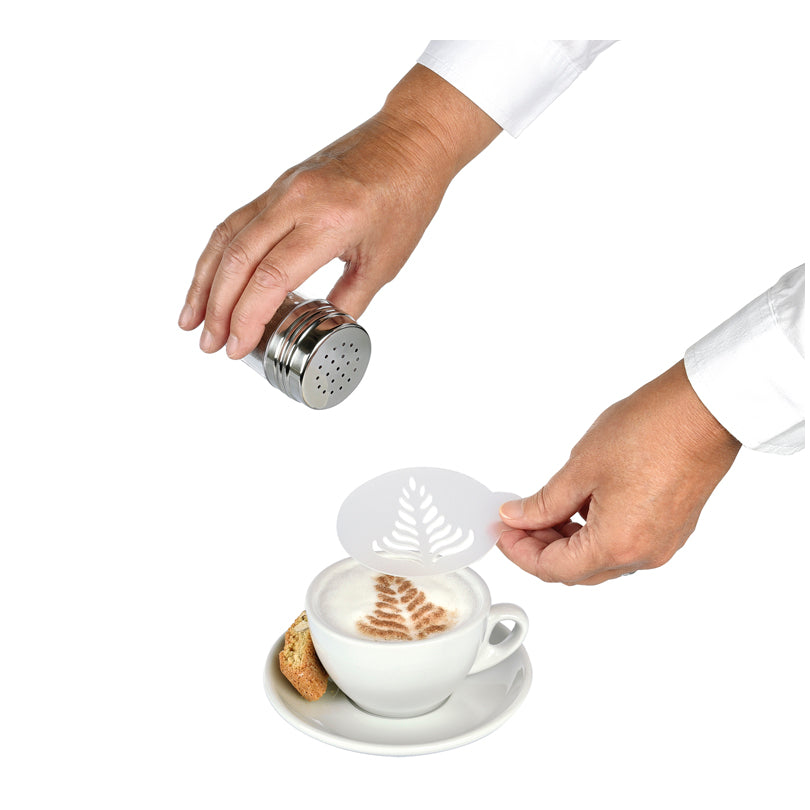 Sagome per decorare cappuccino/muffin "Coffee Culture", confezione assortita da 6 pezzi cm Ø10