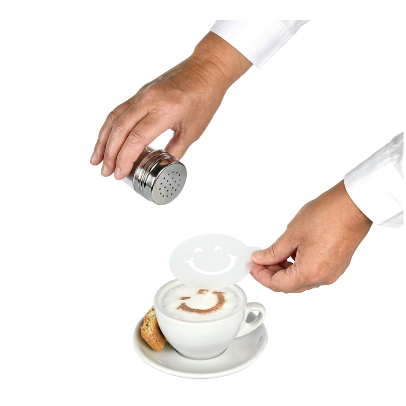 Sagome per decorare cappuccino/muffin "Coffee Culture", confezione assortita da 6 pezzi cm Ø10