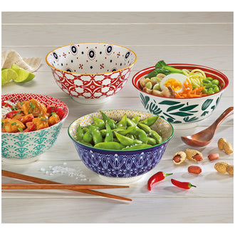 Ciotola müsli, ramen o finger food "Amici - Foglie" ml 500/cm Ø15,5x7