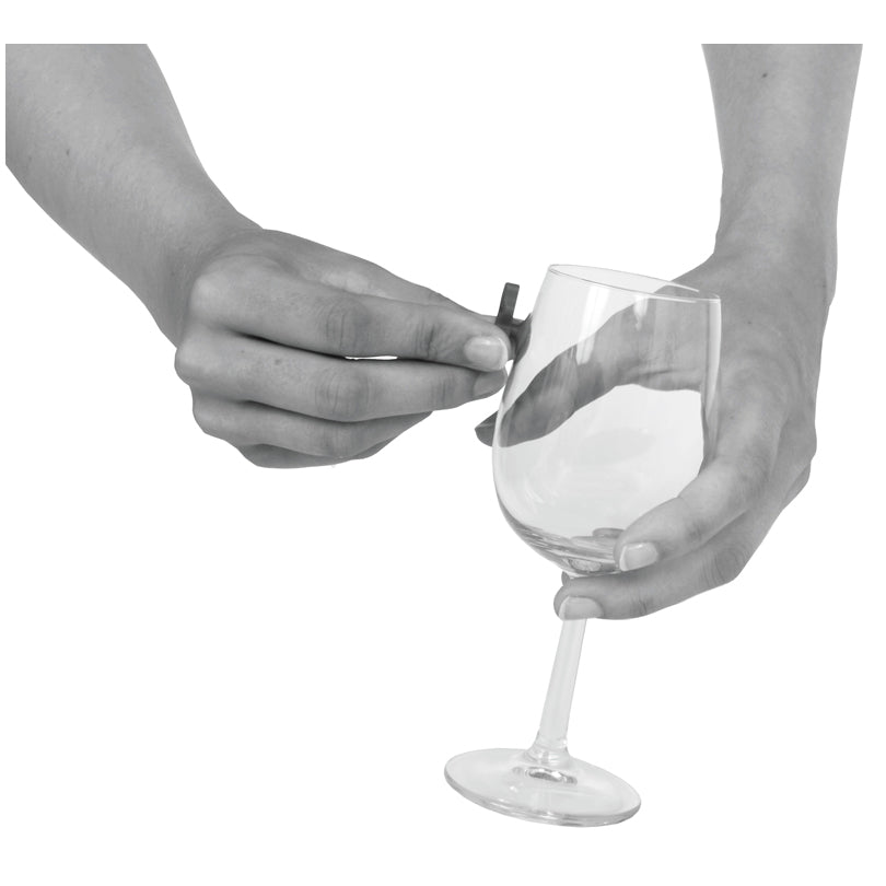 Segnabicchiere riutilizzabile "Fantasma", confezione assortita da 12 pezzi cm 1,4x1,7x1,4