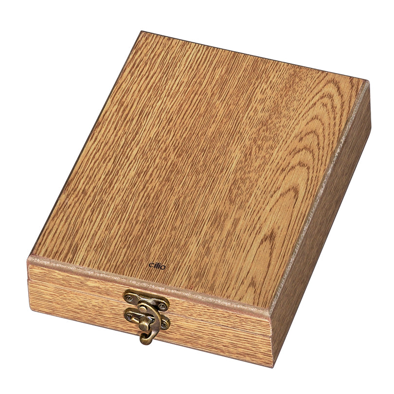 Set da vino "Piemonte", 3 pezzi in scatola regalo in legno cm 15x16,5x5