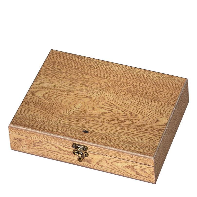 Set da vino "Toscana", 3 pezzi in scatola regalo in legno cm 26x16,5x6