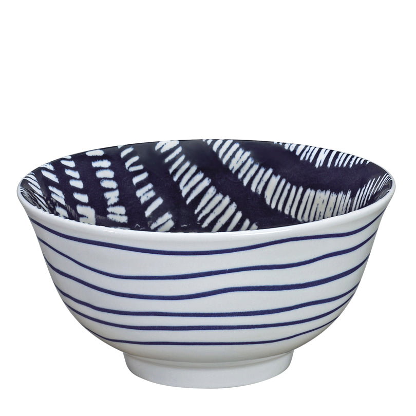 Ciotola müsli, ramen o finger food "Amici - Strisce" ml 500/cm Ø15,5x7