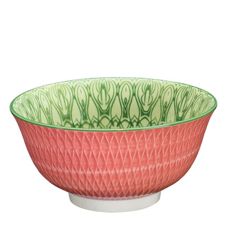 Ciotola müsli, ramen o finger food "Amici - Rombi pink" ml 500/cm Ø15,5x7