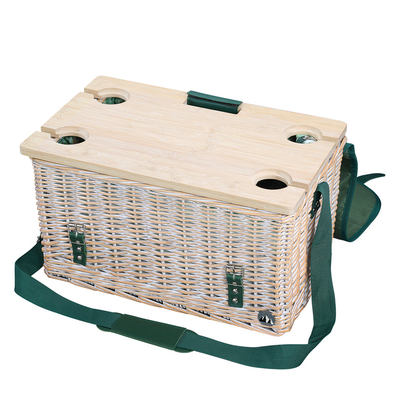 Cesto picnic "Ponza", per 4 persone cm 46x29x26