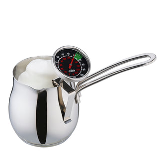 Termometro per latte con clip regolabile per contenitori di diverse altezze cm Ø4,5x14