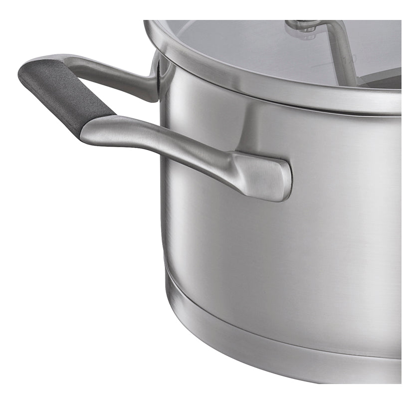 Casseruola con coperchio in vetro "Bologna" l 3/cm Ø20x10