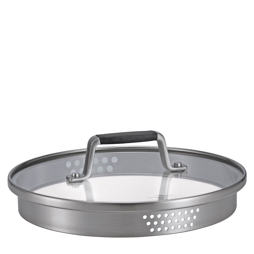 Casseruola con coperchio in vetro "Bologna" l 3/cm Ø20x10