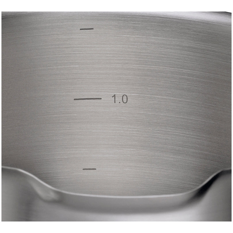 Casseruola alta con coperchio in vetro "Bologna" l 1,7/cm Ø16x9