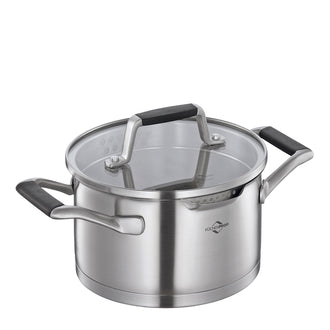 Casseruola alta con coperchio in vetro "Bologna" l 1,7/cm Ø16x9