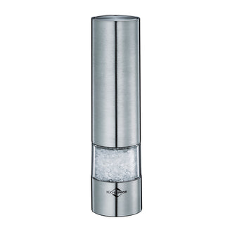 Set macinapepe & macinasale elettrico "Ohio" con supporto per macine in legno cm Ø4,5x17/cm 11x5,7