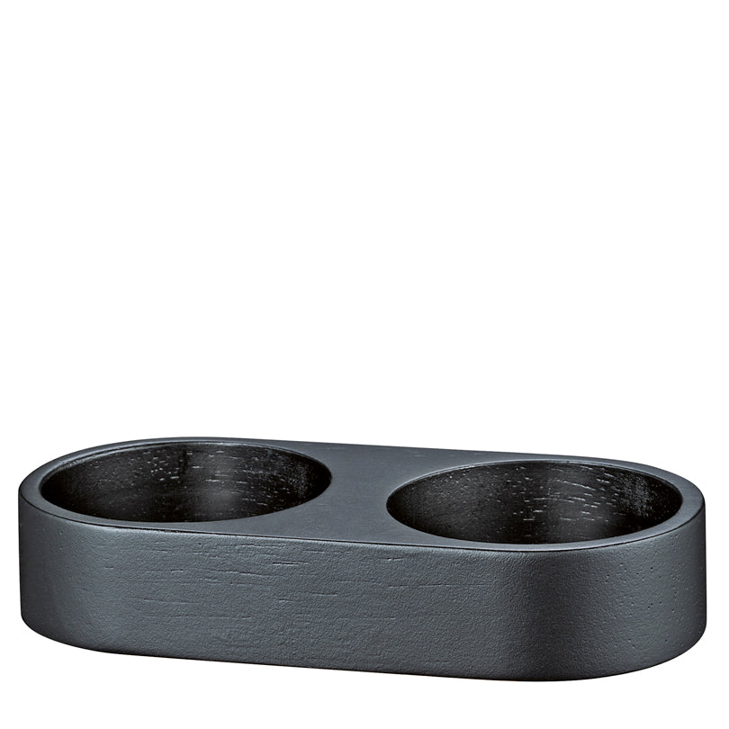 Set macinapepe & macinasale elettrico "Ohio" con supporto per macine in legno cm Ø4,5x17/cm 11x5,7