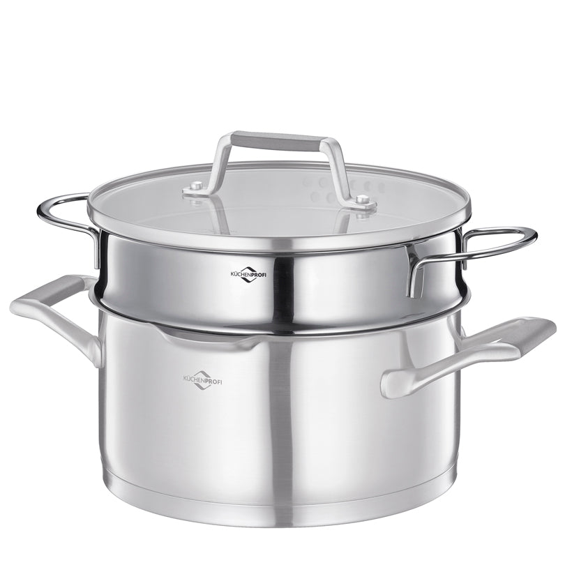 Inserto per cottura a vapore, adatto a pentole con un diametro di cm 16-20 cm Ø21x8,5