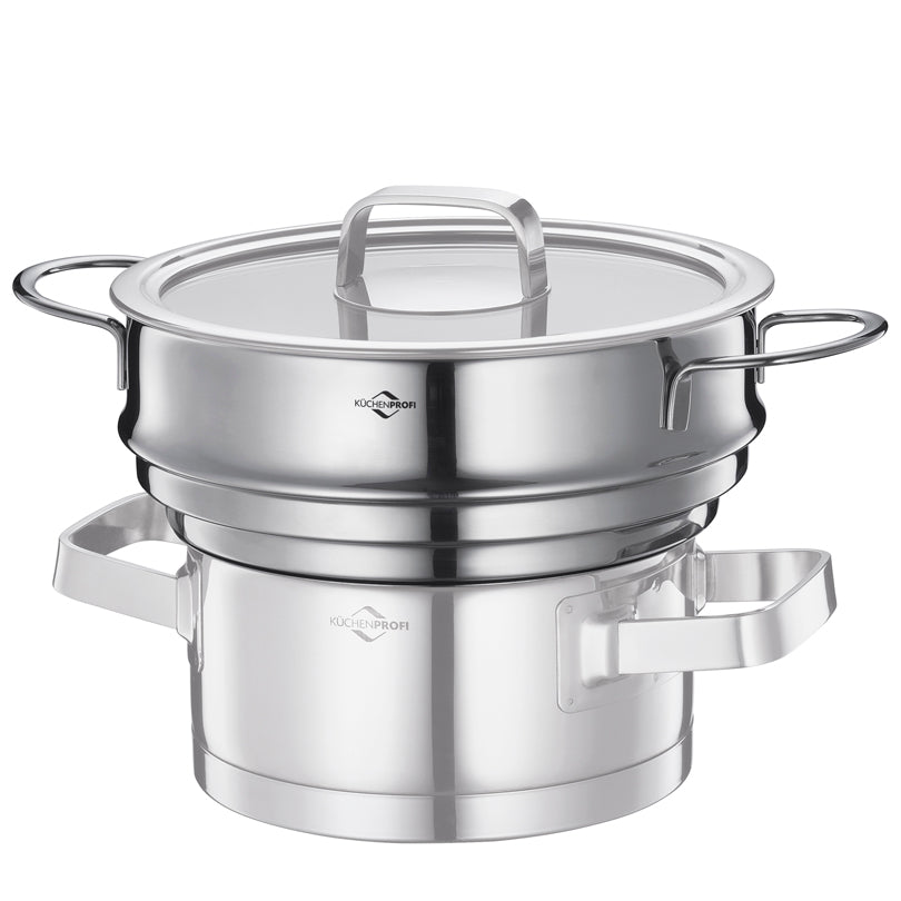 Inserto per cottura a vapore, adatto a pentole con un diametro di cm 16-20 cm Ø21x8,5